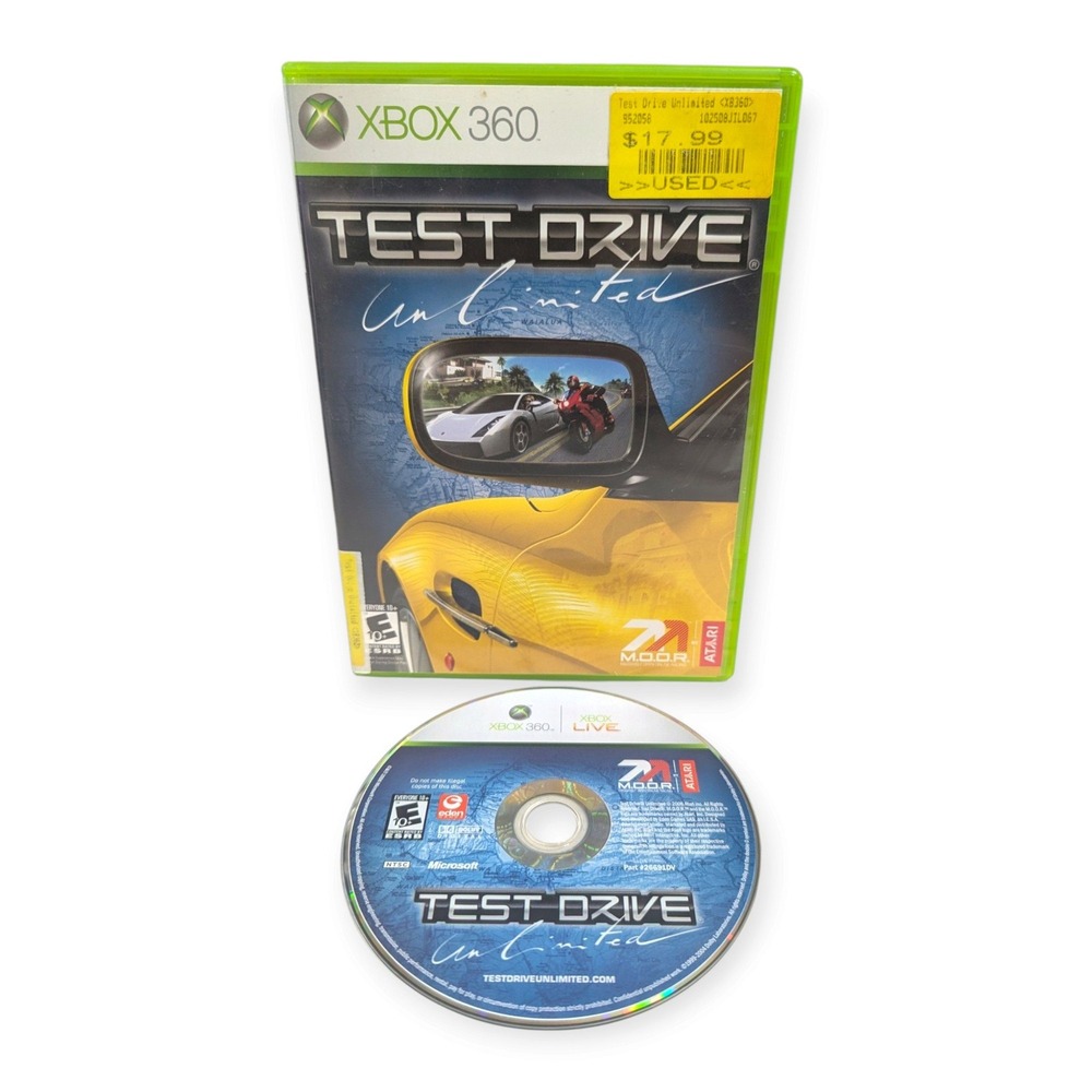 Test Drive Unlimited Atari Xbox 360 Racing Game 26691 NTSC